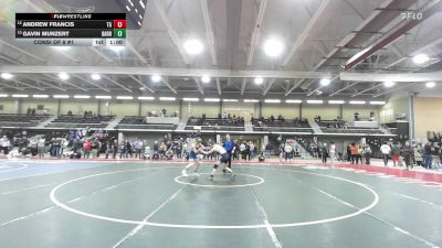 132 lbs Consi Of 8 #1 - Andrew Francis, Toll Gate vs Gavin Munzert, Barrington