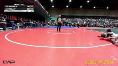 75 lbs Round Of 16 - Luis Madera IV, Southwest Stallions WC vs Jaxon Jolley, Wolf Gang Wrestling Academy