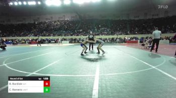 130 lbs Round Of 64 - Breylon Burdick, Sapulpa Junior High vs Christian Romero, Lawton