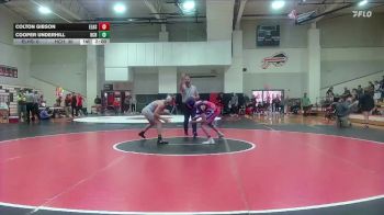 138 lbs Round 2 (6 Team) - Cooper Underhill, Hill City HS vs Colton Gibson, Ellinwood HS