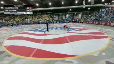 35-40 lbs Semifinal - Ashtyn Dostal, Howells-Dodge vs Scarlett Kountz, Sidney Wrestling Club