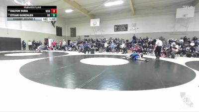 89 lbs Champ. Round 1 - Ethan Gonzales, Exeter vs Dalton Suda, Albiani Middle School