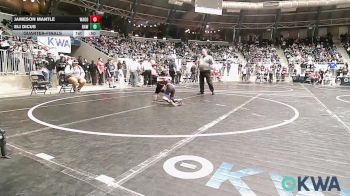 49 lbs Quarterfinal - Jameson Mantle, Wagoner Takedown Club vs Eli Dicus, Raw Wrestling Club