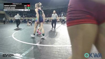 117 lbs Quarterfinal - Marah Lofgren, Standfast vs Charlee Jones, Vinita Kids Wrestling