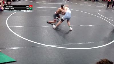150 lbs Champ. Round 2 - Koi Kirby, American Falls Wrestling Club vs Jason Lewis, Grizzly Wrestling Club