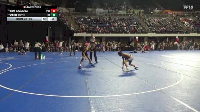 90 lbs Cons. Round 3 - Leo Vazquez, Pinnacle Wrestling Club vs Zack Ruth, Braham Warriors