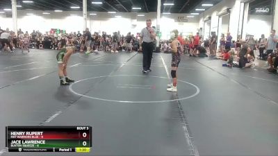 64 lbs Round 1 (6 Team) - Henry Rupert, Mat Warriors Blue vs Jace Lawrence, Buxton Squeeze