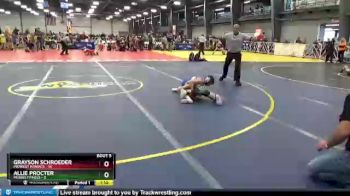 60 lbs Round 2 - Grayson Schroeder, Midwest Maniacs vs Allie Procter, Morris Fitness