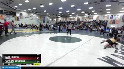 106 lbs Cons. Round 3 - Isaac Hokama, Torrance vs Matthew Gonzalez, San Fernando