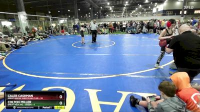 75 lbs Round 3 (6 Team) - Caleb Cashman, GREAT BRIDGE WRESTLING CLUB vs Colton Miller, GREAT NECK WC - GREEN