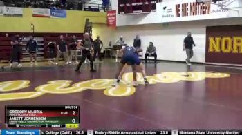 125 lbs Quarterfinal - Jarett Jorgensen, Embry-Riddle Aeronautical University (Ariz.) vs Gregory Viloria, Menlo College (Calif.)