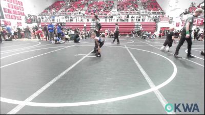 40 lbs Consi Of 8 #2 - Manny Blackburn, Little Axe Takedown Club vs Colt Byler, Little Axe Takedown Club