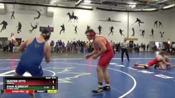 285 Freshman/Soph Semifinal - Evan Albrecht, Alfred State vs Hunter Otto, Wabash