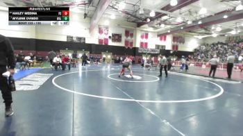 135 lbs Champ. Round 2 - Mylene Oviedo, Walnut vs Hailey Medina, Palm Springs