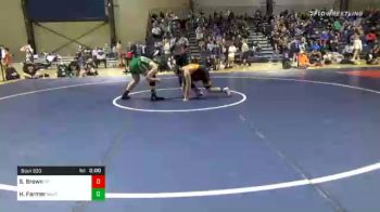 190 lbs Quarterfinal - Steele Brown, Morris Fitness vs Hunter Farmer, North Hall Jr. Trojans