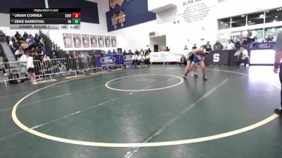 113 lbs Champ. Round 1 - Zeke Sandoval, Bishop Amat vs Uriah Correa, Servite
