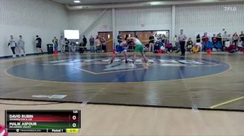 125 lbs 7th Place Match - David Rubin, Washington & Lee vs Malik Asfour, Delaware Valley
