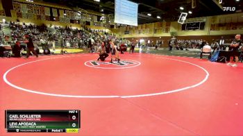 67 lbs Semifinal - Cael Schlueter, Rough House Wrestling vs Levi Apodaca, Central Coast Most Wanted