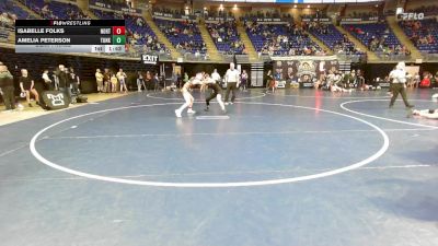 100 lbs Semifinal - Isabelle Folks, North Allegheny vs Amelia Peterson, Tunkhannock