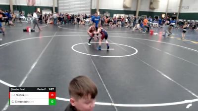 86-94 lbs Quarterfinal - Josiah Sistek, Seward Wrestling vs Carson Simonson, Amherst