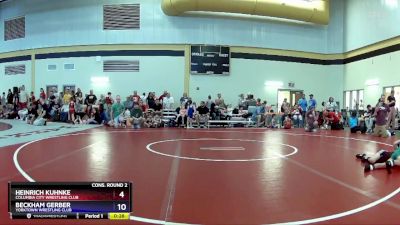 53 lbs Cons. Round 2 - Heinrich Kuhnke, Columbia City Wrestling Club vs Beckham Gerber, Yorktown Wrestling Club