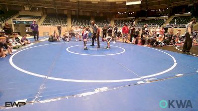 49 lbs Rr Rnd 5 - Wrenland Roberts, MOJO Mulisha 9U vs Stetson Manuel, Oklahoma Strong- White 9U