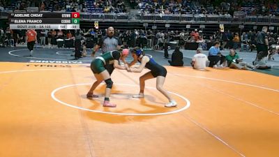 5A 125 lbs Cons. Round 1 - Elena Franco, Corpus Christi King vs Adeline Choat, Georgetown