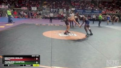 D 2 220 lbs Semifinal - Kristofer Mesloh, Parkway vs Marquese Hampton, North Desoto