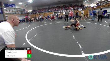 70 lbs Quarterfinal - Tyson Walters, Madill Takedown vs Tracen Rhoden, Del City Little League