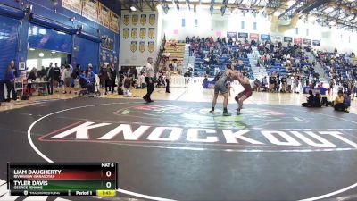 157 Blue Round 2 - Liam Daugherty, Riverview (Sarasota) vs Tyler Davis, George Jenkins