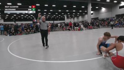 120 lbs Cons. Rd Of 16 - Ian Stearns, Bad Karma Wrestling Club vs Riley Alcantar, Panda Wrestling Alliance