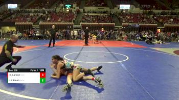 95 lbs Semifinal - Jeina Reum, Wolf Point Wrestling Club vs Dani Larson, Manhattan Wrestling Club