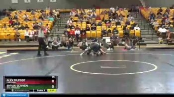 174 lbs Champ. Round 1 - Shylik Scriven, UNC Pembroke vs Alex Dilegge, Limestone