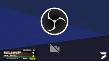 160 lbs Champ. Round 2 - Dustin Springfield, Parrish Highschool Bulls vs Seth Lindsay, Ground Zero Wrestling