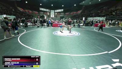 106 lbs Semifinal - Mateo Sanchez, California vs Aiden Aguilar, Wolf Pack WC