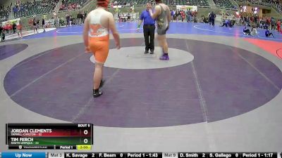 287 lbs Round 3 (4 Team) - Jordan Clements, Yamhill-Carlton vs Tim Ferch, South Umpqua