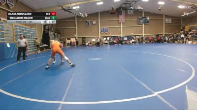 157 lbs Champ. Round 1 - Benjamin Miller, Doane vs Islam Abdullaeu, Sierra College