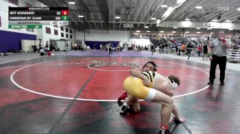 133 lbs Quarterfinal - Jett Schwartz, Fort Hays State vs Christian St. Clair, Unattached - Indian Hill