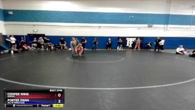 100 lbs Round 5 - Cooper Wing, Suples vs Porter Swan, All In Wrestling