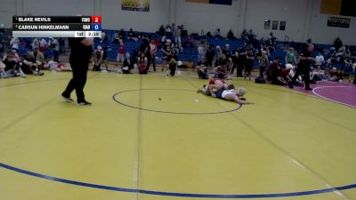138 lbs 1st Place Match - Blake Nevils, Fighting Squirrels Wrestling Club vs Carsun Hinkelmann, Idaho