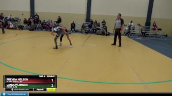 70 lbs Cons. Semi - Landon Zinser, Moyer Elite vs Freyda Nelson, Blaine Wrestling