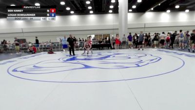 94 lbs 5th Place Match - Ben Kinney, PA vs Logan Bomgardner, PA