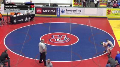 96 lbs Round Of 32 - Carter Ickes, Chestnut Ridge vs Lawson Sparks, Millcreek