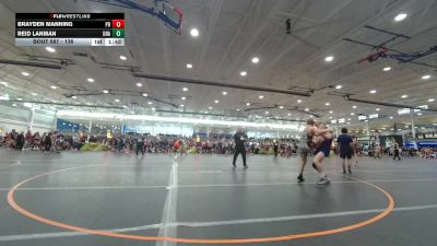 138 lbs Cons. Round 3 - Brayden Manning, Unattached vs Reid Lanman, Unattached