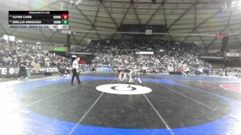 Boys 4A 120 lbs Cons. Round 1 - Emillio Hinojosa, Chiawana vs Clyde Cass, Battle Ground
