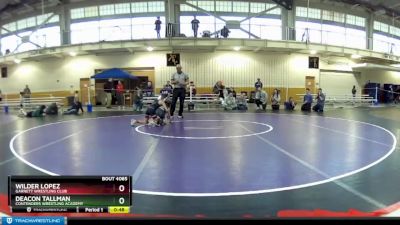 63 lbs Cons. Round 6 - Wilder Lopez, Garrett Wrestling Club vs Deacon Tallman, Contenders Wrestling Academy