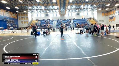 103 lbs Quarterfinal - Maya Alvarado, Spartan RTC vs Jessie Griffin, Mayhem Wrestling Club