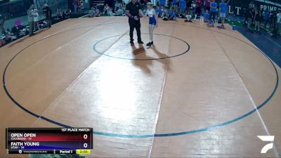 75 lbs Placement Matches (8 Team) - Ella Pechnyo, Colorado vs Harlym Ward, Utah