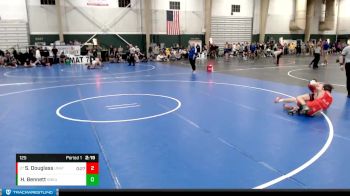 125 lbs Semifinal - Sefton Douglass, Unattached vs Hunter Bennett, Doane University