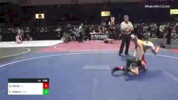 72 lbs Rr Rnd 2 - Anthony Garza, The Club vs Chrystian Owens, Mohave WC